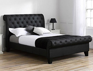 Single Faux Leather Beds