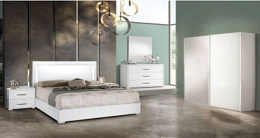H2O Design Denise White Italian Bedroom